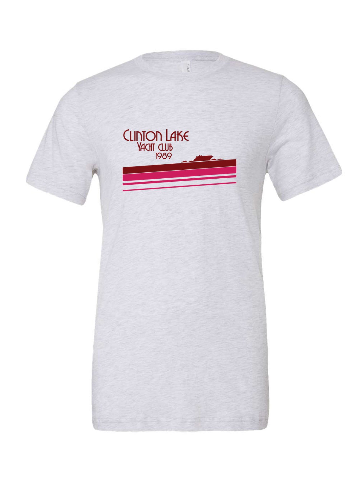 Clinton Lake Yacht Club on a white t-shirt