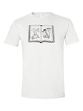 Coloring Book Costume design on a white t-shirt