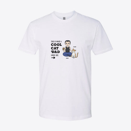 Cool Cat Dad Custom Tee