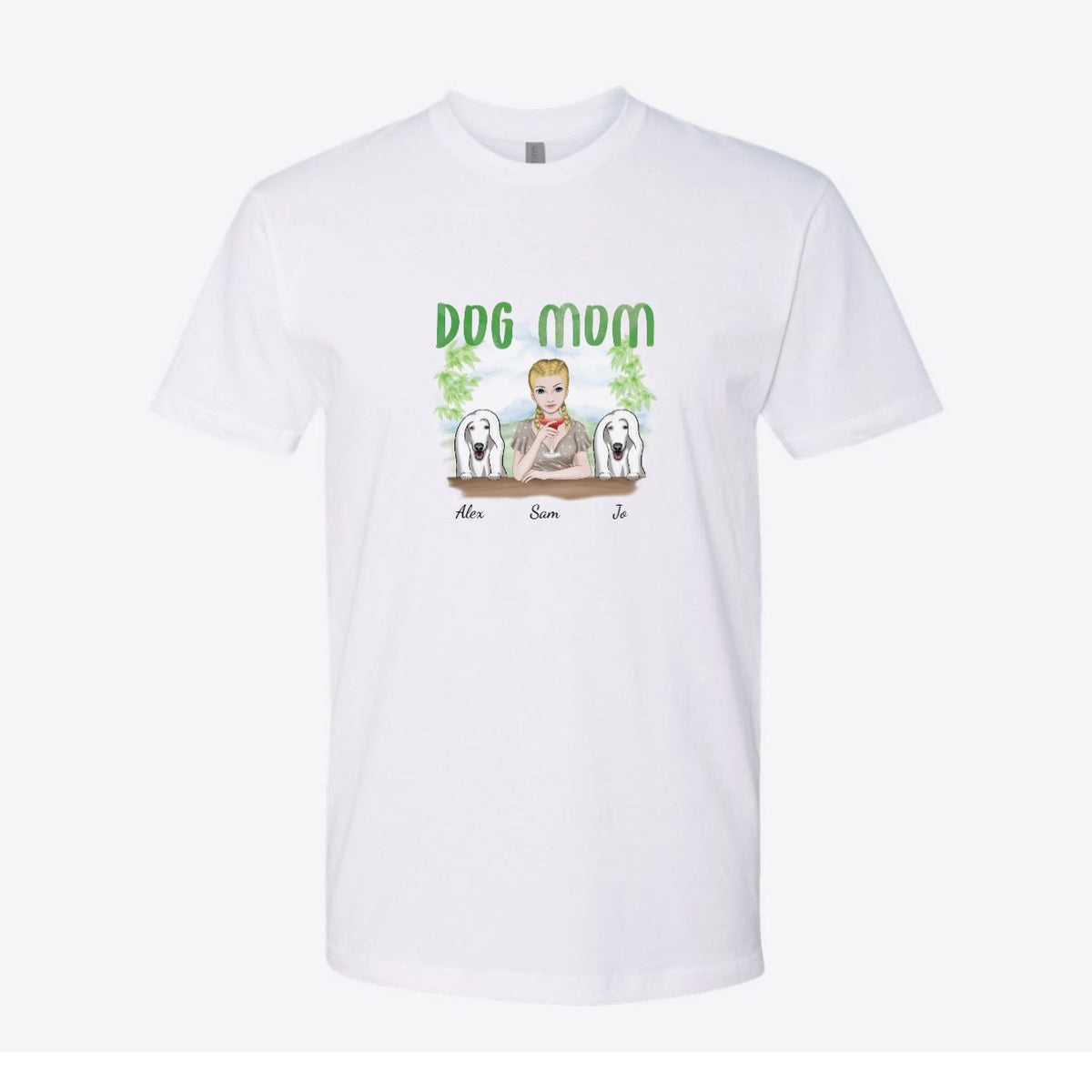 Dog Mom Watercolor Custom Tee