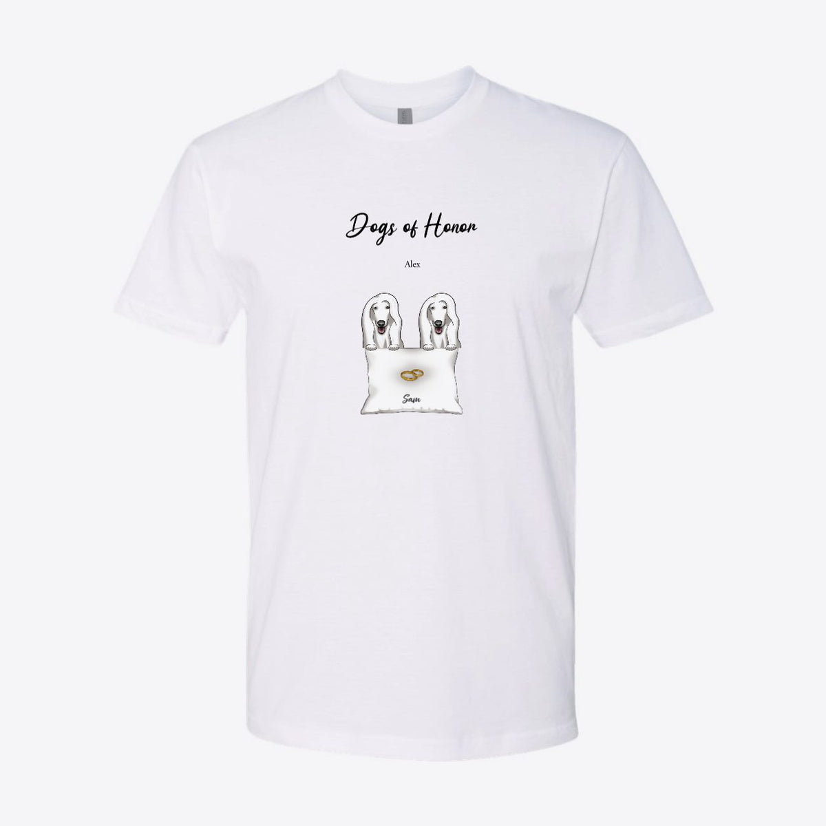 Dog of Honor Wedding Custom Tee