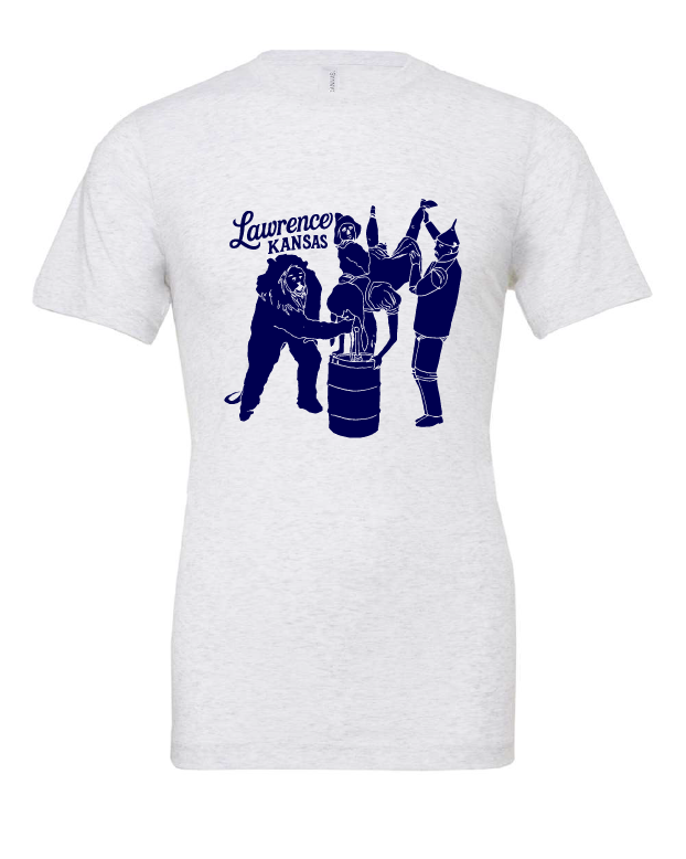 Oz Keg Stand design on a white t-shirt