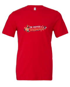 dr pepper soda woman feminist black tshirt t-shirt