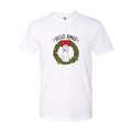 Hello Xmas Dog Wreath Custom Tee