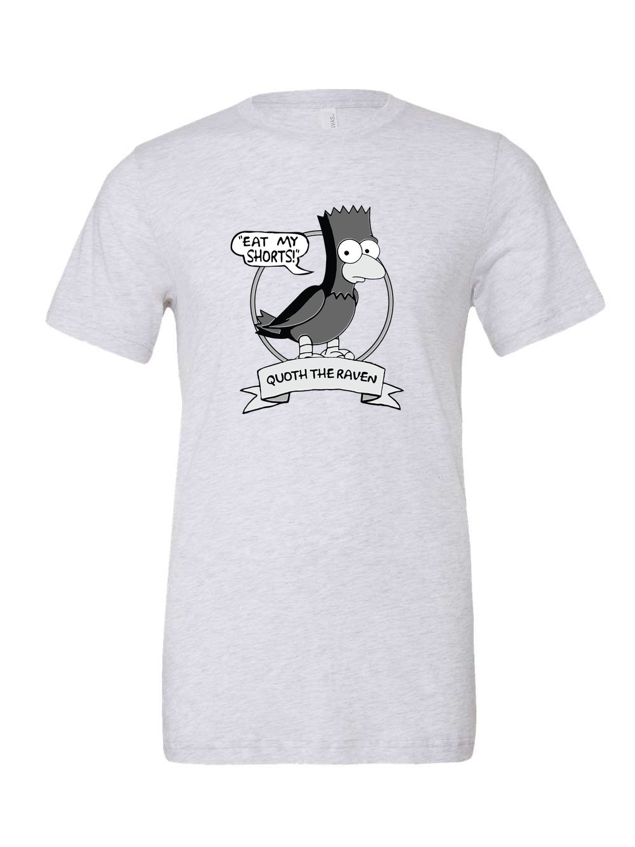 Eat My Shorts! on a white t-shirt