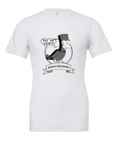 treehouse of horror the simpsons tv show halloween the raven edgar allan poe white tshirt t-shirt 