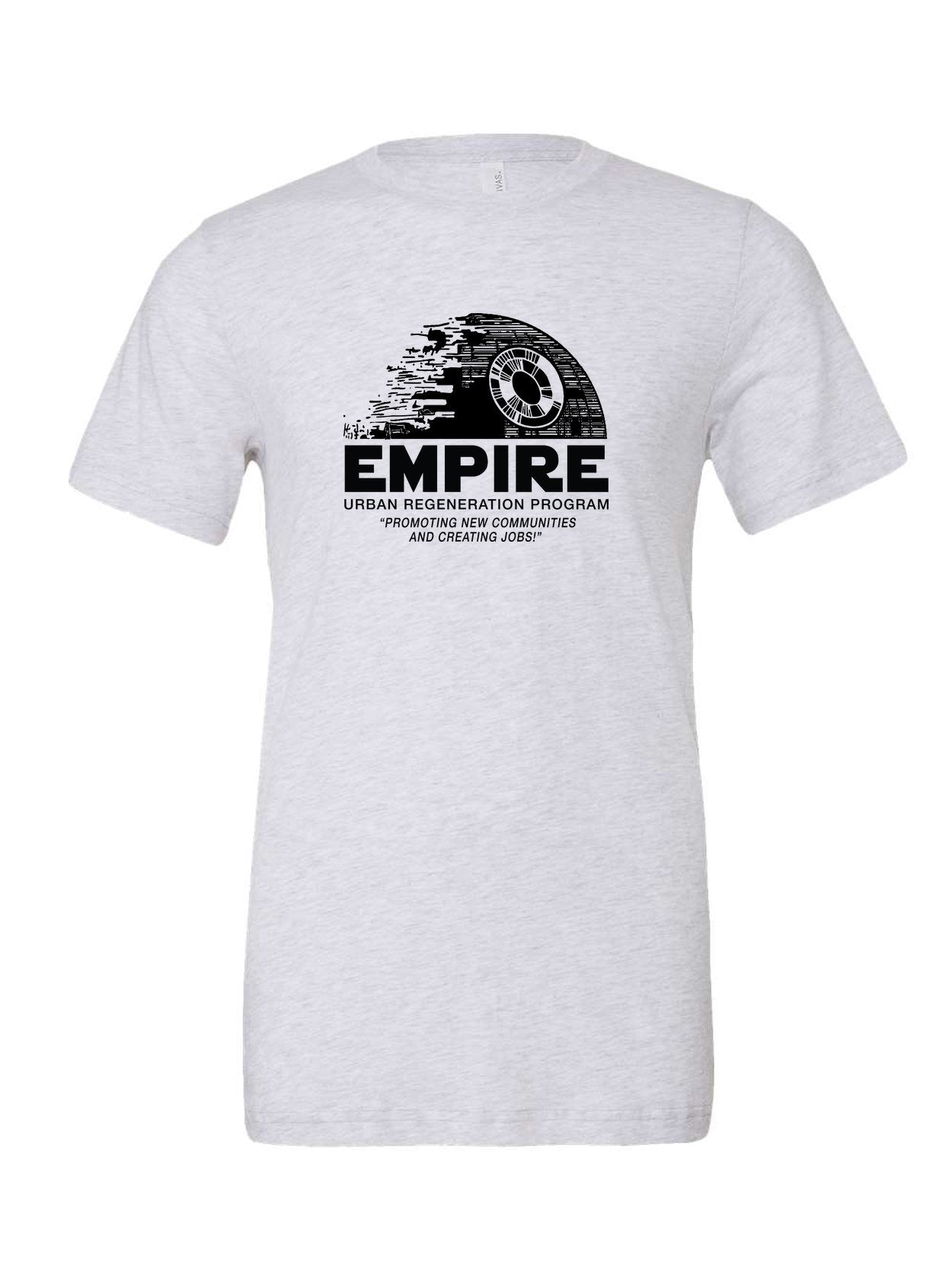 EMPIRE Urban Regeneration Program on a white t-shirt