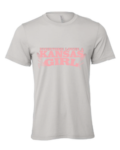 kansas state pride girl wheat cute love gray tshirt t-shirt