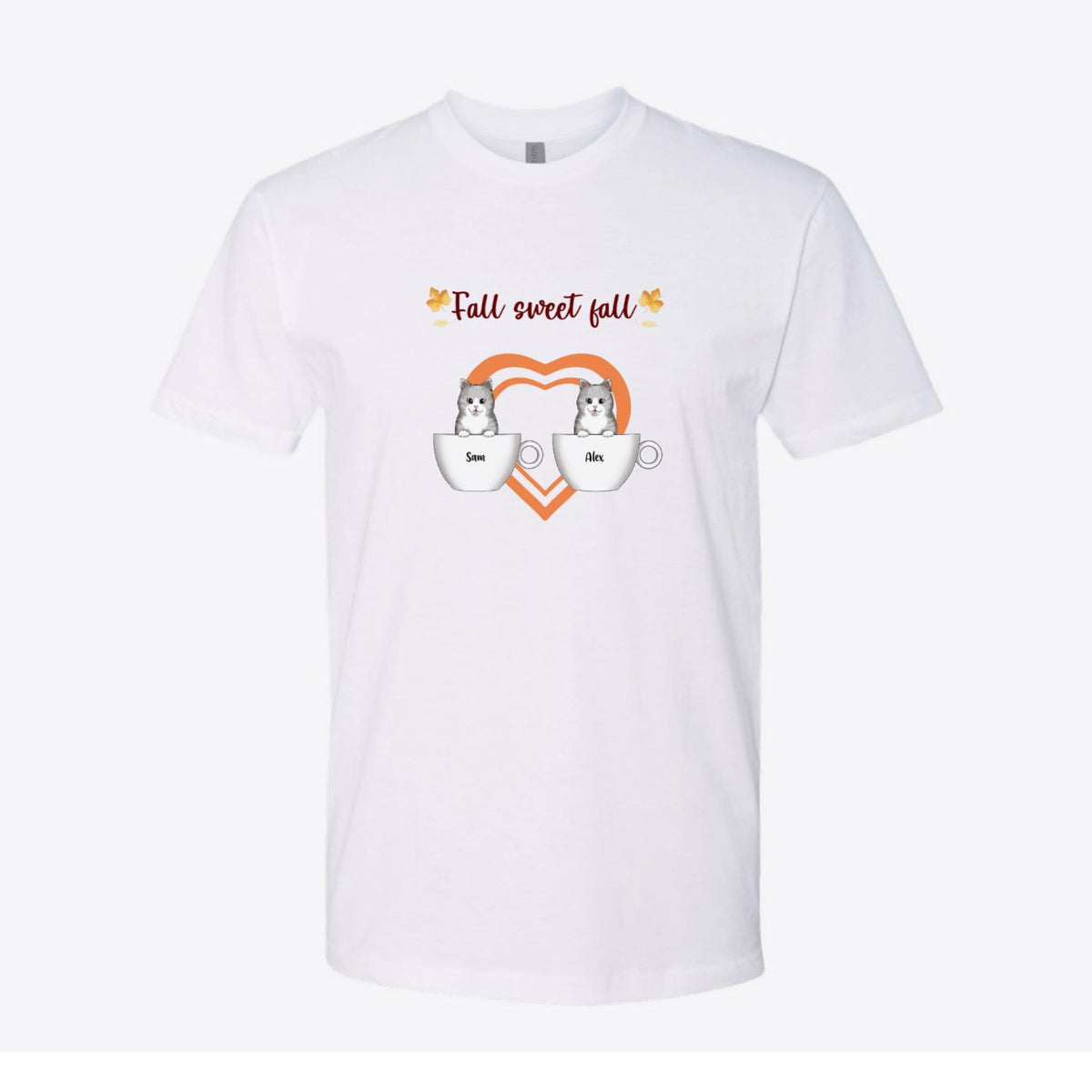Fall Sweet Fall Cats Custom Tee