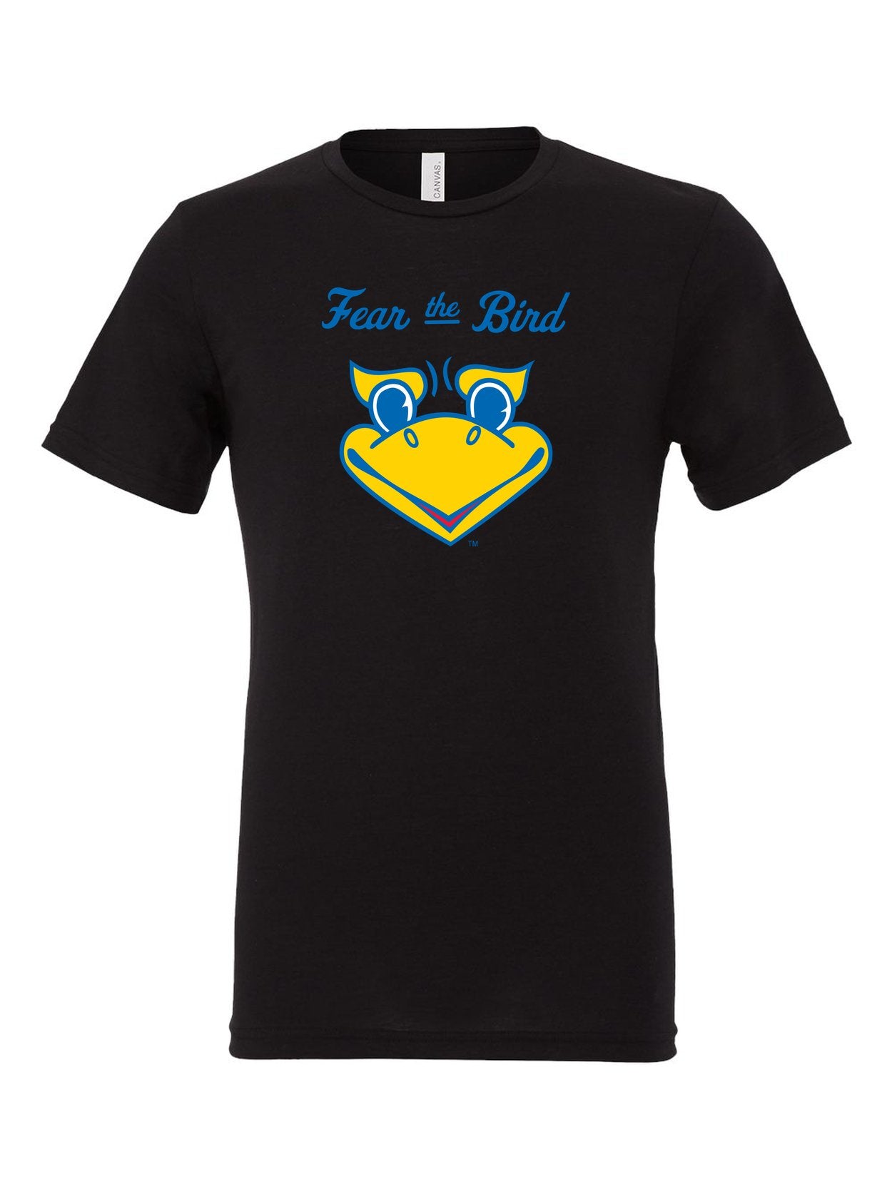 Fear the Bird on a black t-shirt