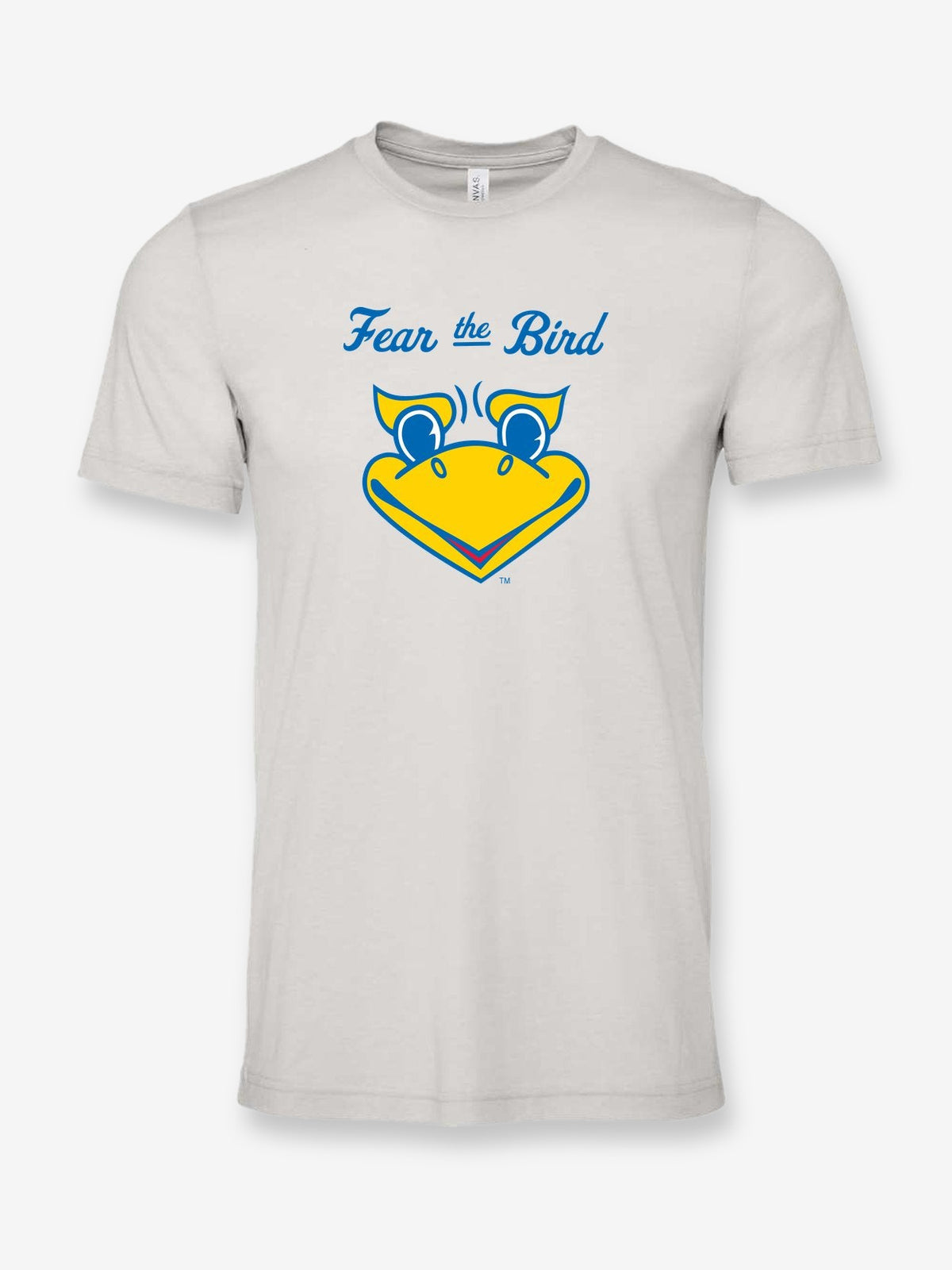 Fear the Bird on a cement gray t-shirt