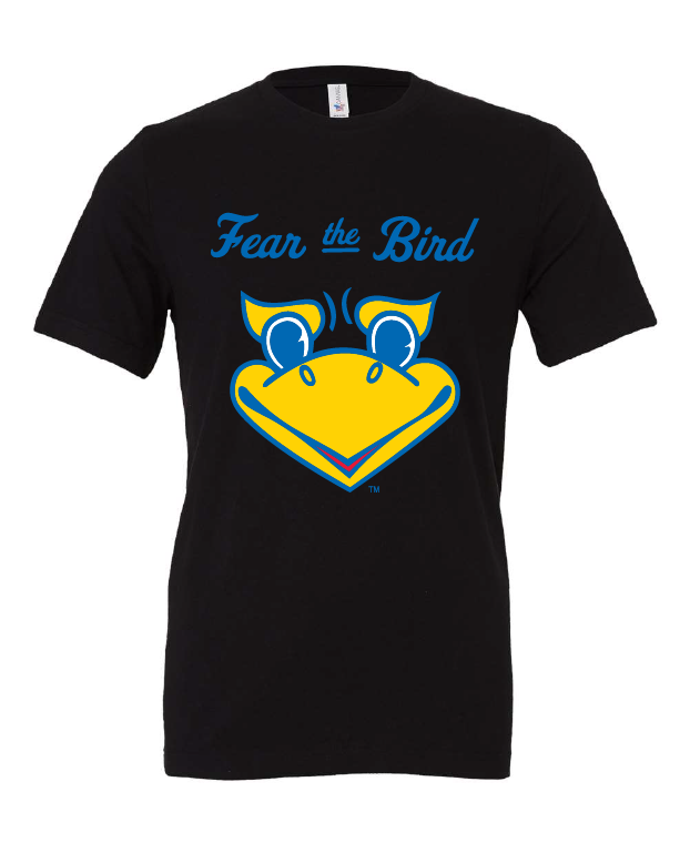 Fear the Bird design on a black t-shirt