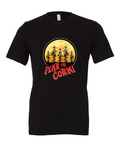 Fear the Corn design on a black t-shirt