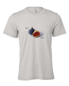 fig figure funny pun gray tshirt t-shirt 
