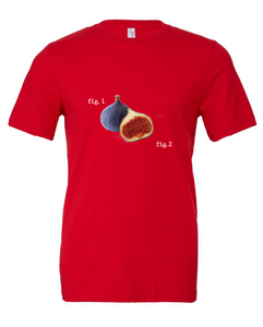 fig figure funny pun red tshirt t-shirt 