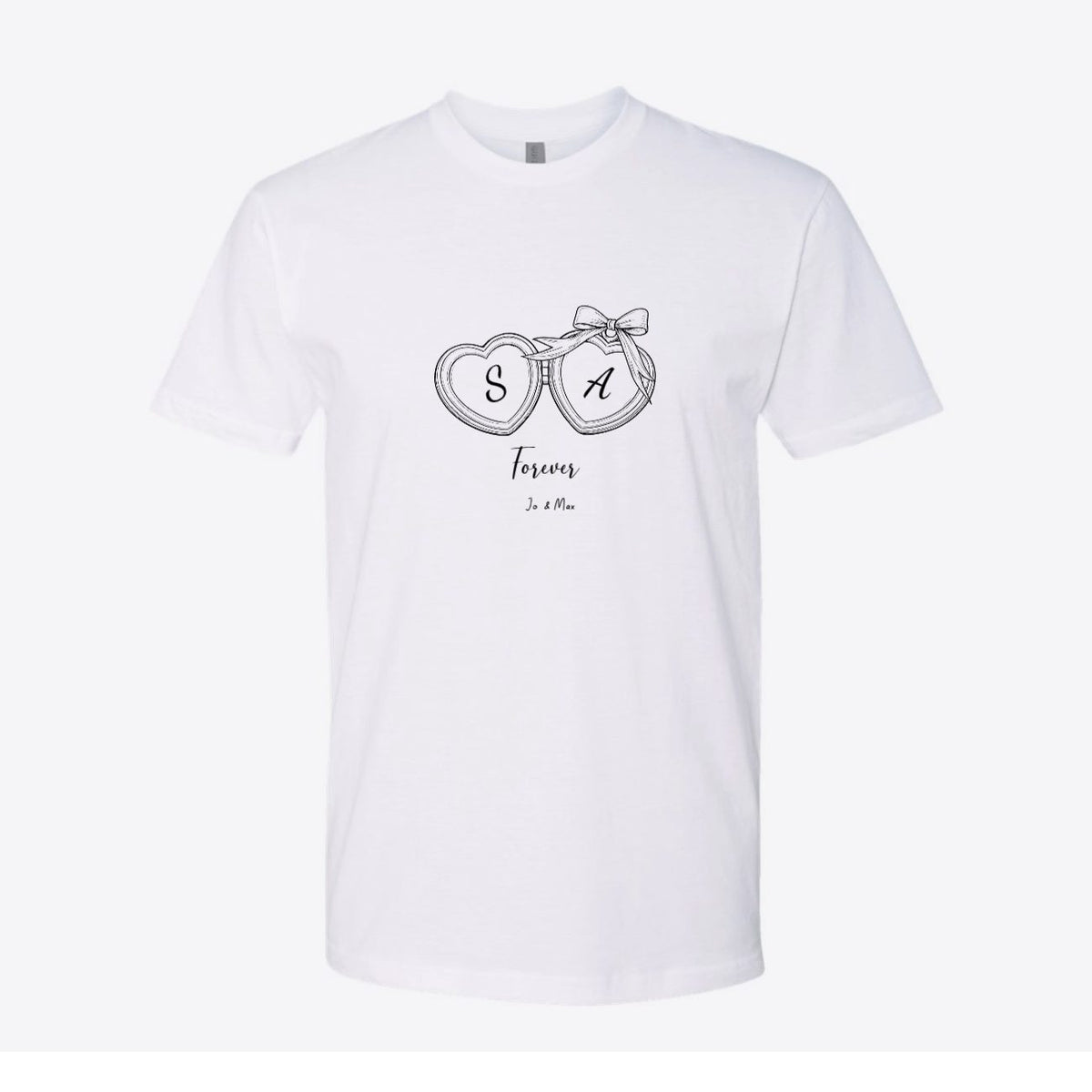 Forever Yours Initials Custom Tee