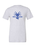 Free Hugs on a white t-shirt