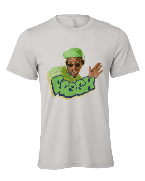 will smith fresh prince of bel air 90s tv show gray tshirt t-shirt 