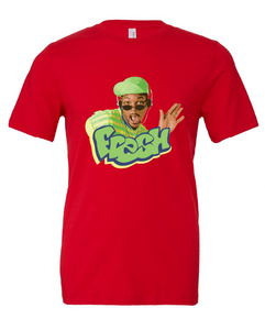 will smith fresh prince of bel air 90s tv show red tshirt t-shirt 
