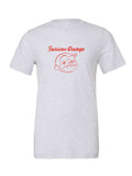 Furious George on a white t-shirt