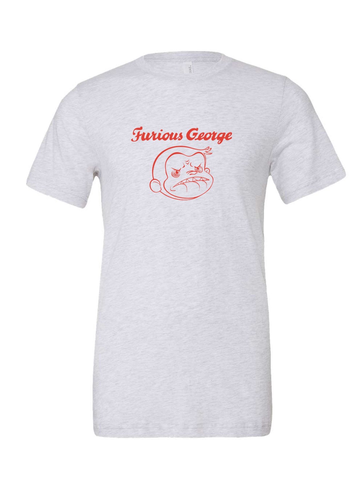 Furious George on a white t-shirt