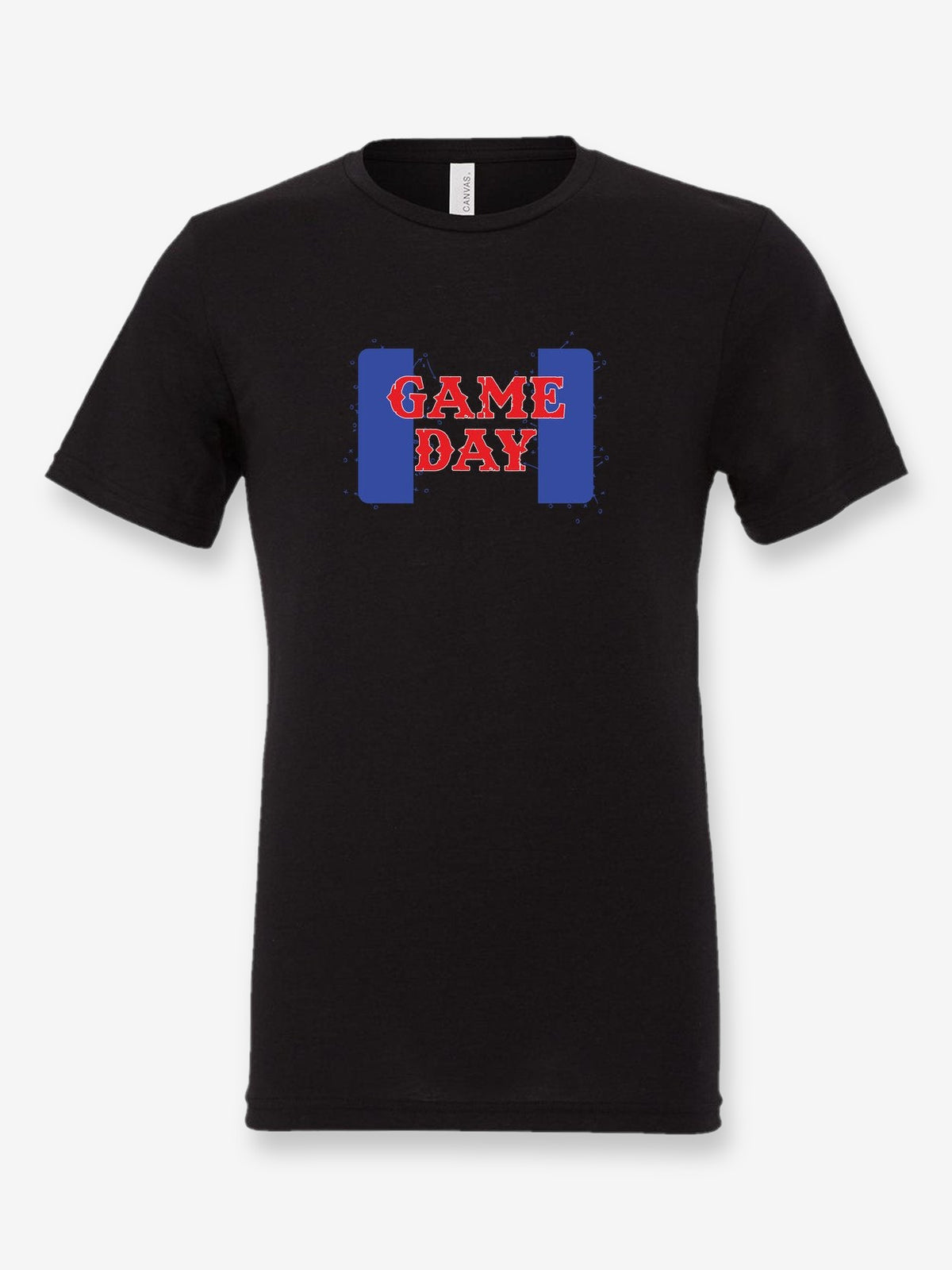 Game Day on a black t-shirt