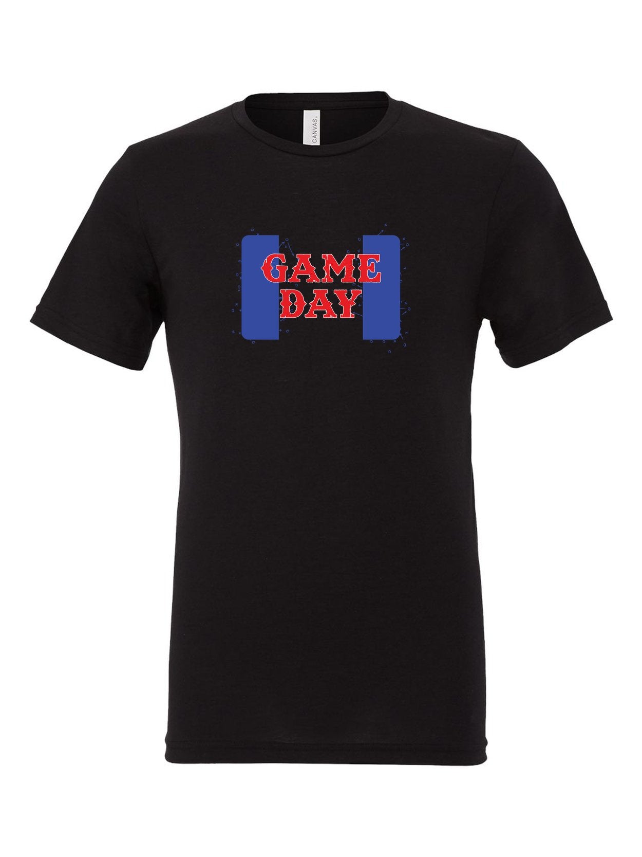 Game Day on a black t-shirt