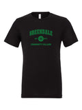 Greendale Community College on a black t-shirt