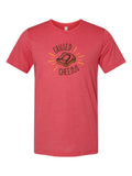 Grilled Cheesus on a true red t-shirt