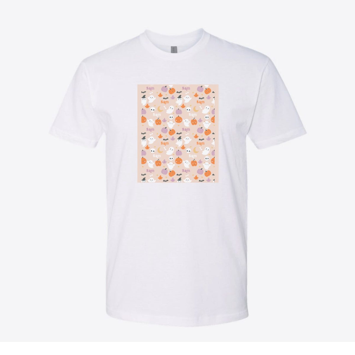 Halloween Name Pattern Custom Tee