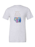 Handbook for the Recently Deceased on a white t-shirt