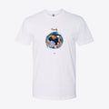 Happy Fathers Day Watercolor Photo Custom Tee