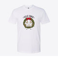 Hello Xmas Cat Wreath Custom Tee