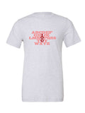 I <3 U on a white t-shirt