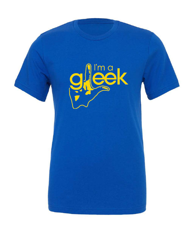 glee singing acapella tv show blue tshirt t-shirt 