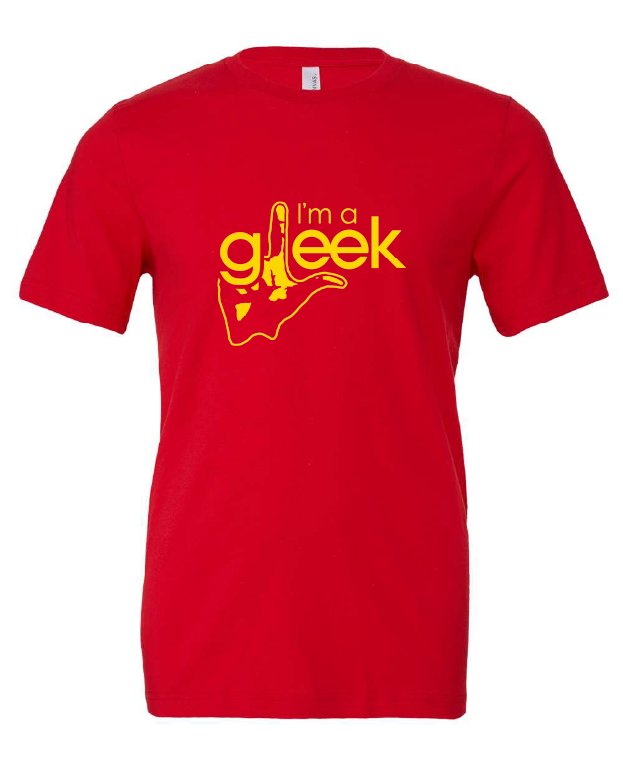 glee singing acapella tv show red tshirt t-shirt 