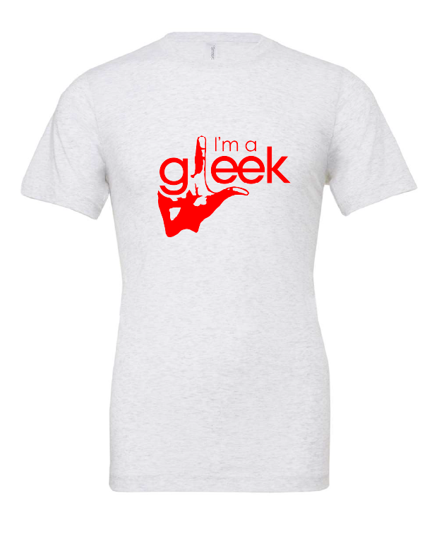 glee singing acapella tv show white tshirt t-shirt 