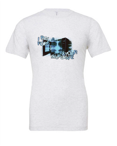 fork microwave funny shock white tshirt t-shirt 