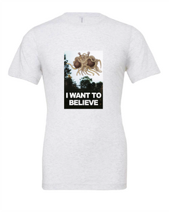 x files spaghetti monster tv show aliens white tshirt t-shirt 