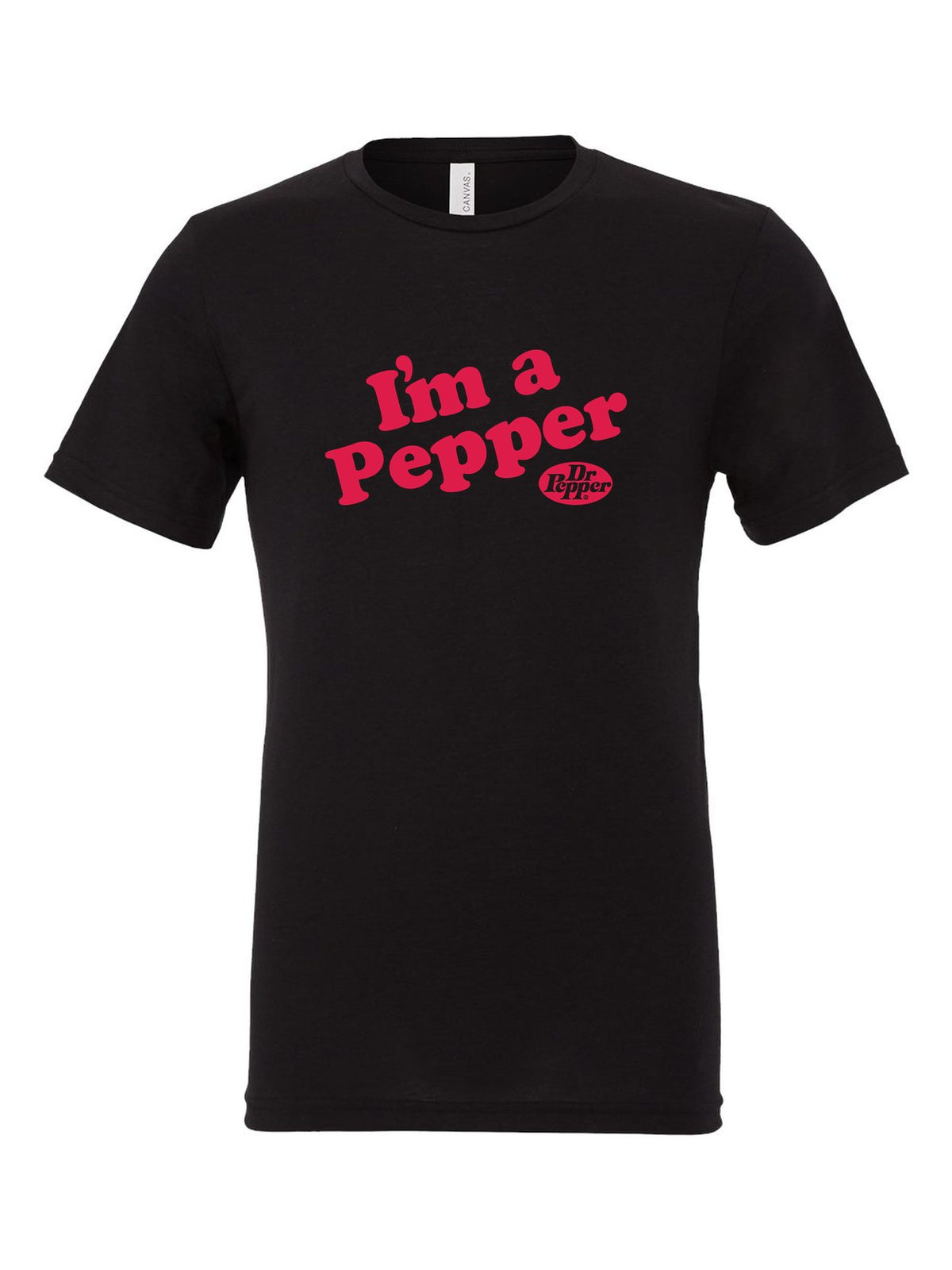 I'm a Pepper on a black t-shirt