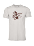 John Brown Says Relax on a cement gray t-shirt