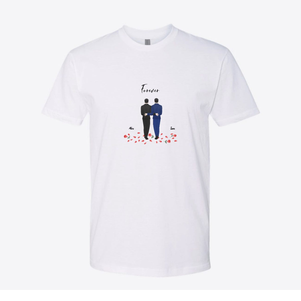 Just Married Couple Custom Tee