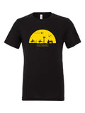 Kansan Star Wars Sunset on a black t-shirt