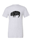 Kansas Bison on a white t-shirt