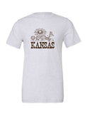 Kansas Sunflowers on a white t-shirt