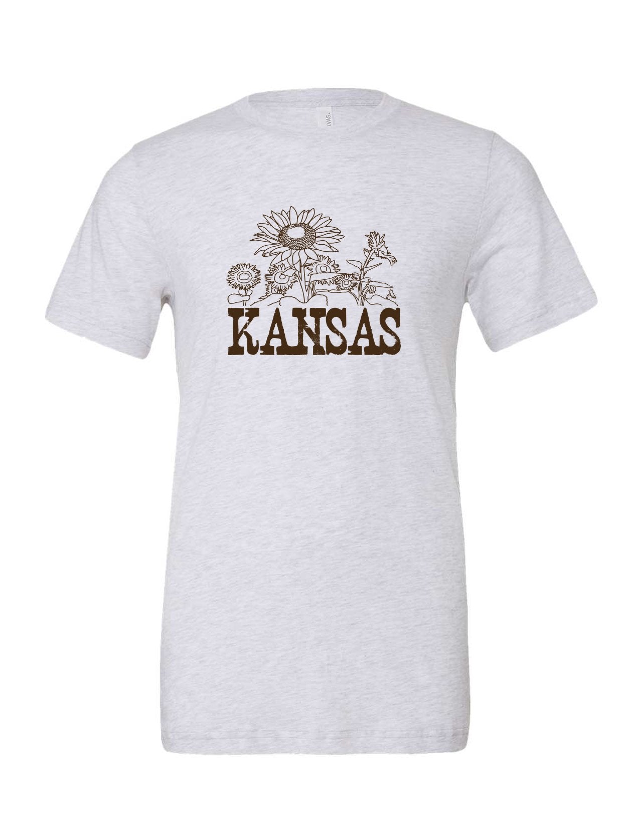 Kansas Sunflowers on a white t-shirt