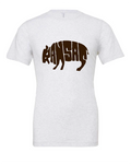 Kansas Bison design on a white t-shirt