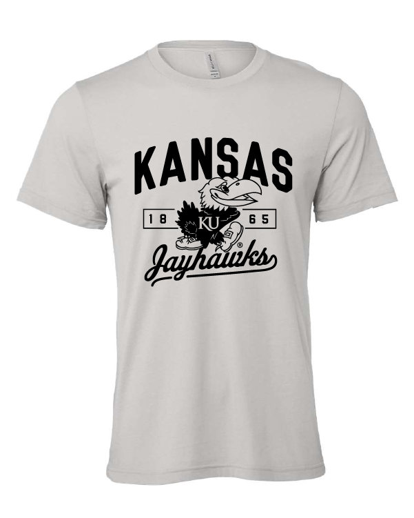 Kansas Jayhawks 1865 Black and White