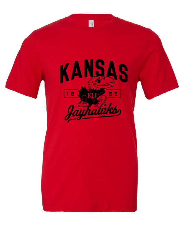 Kansas Jayhawks 1865 Black and White