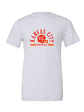 Kansas City Football Arched on a white t-shirt